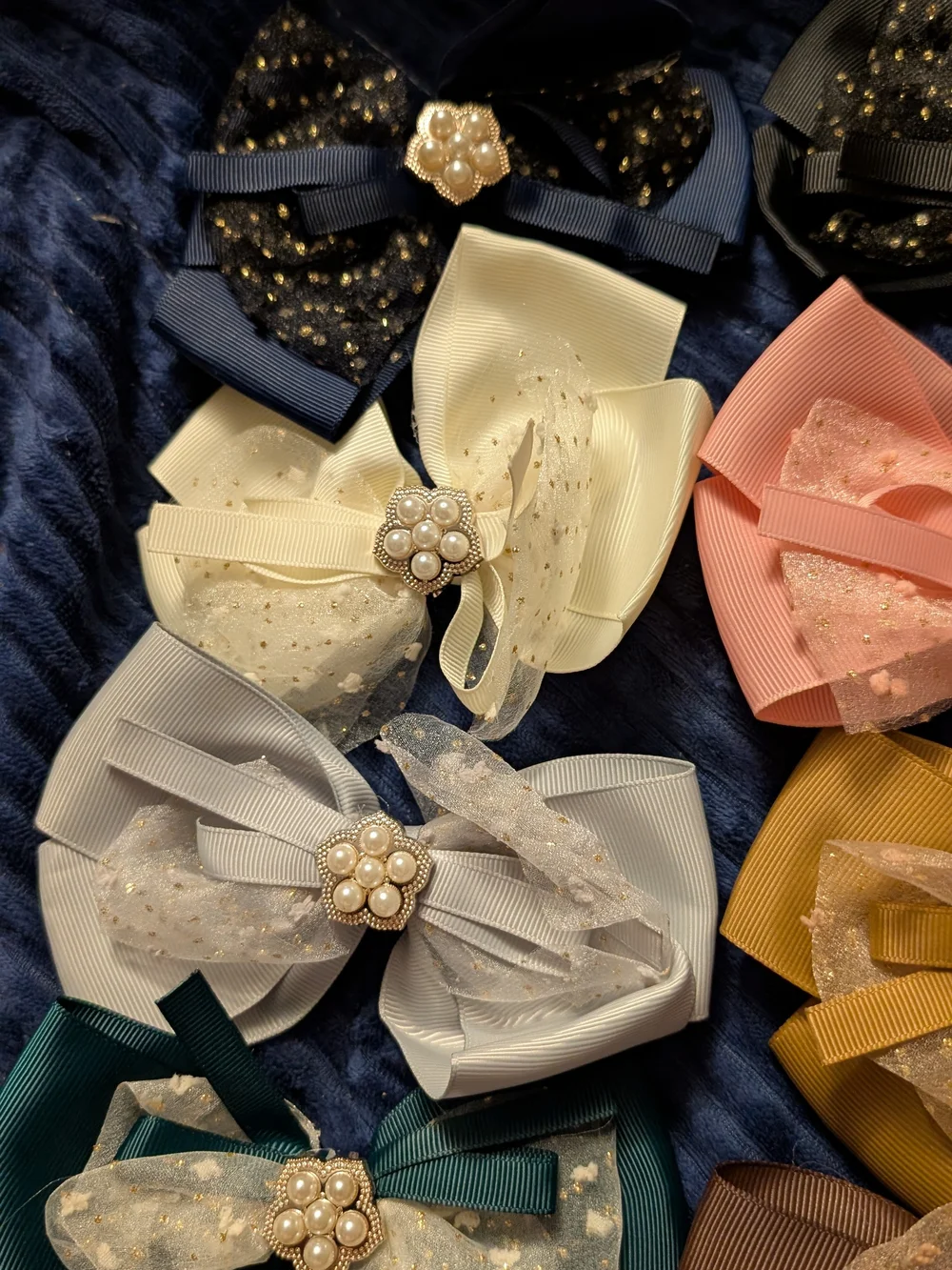 11 New Stacked Bow Headband Set in Mixed Colors